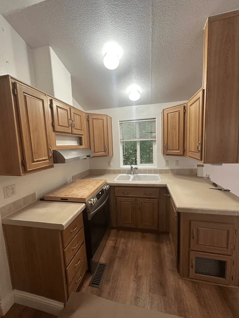 Before — Cabinet Facade Replacement