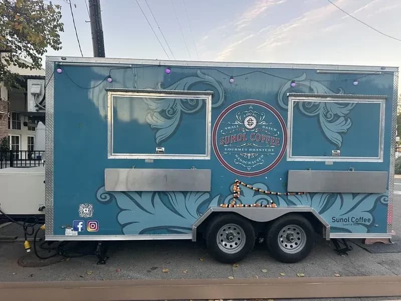 Before — Installation of a new awning on a food truck