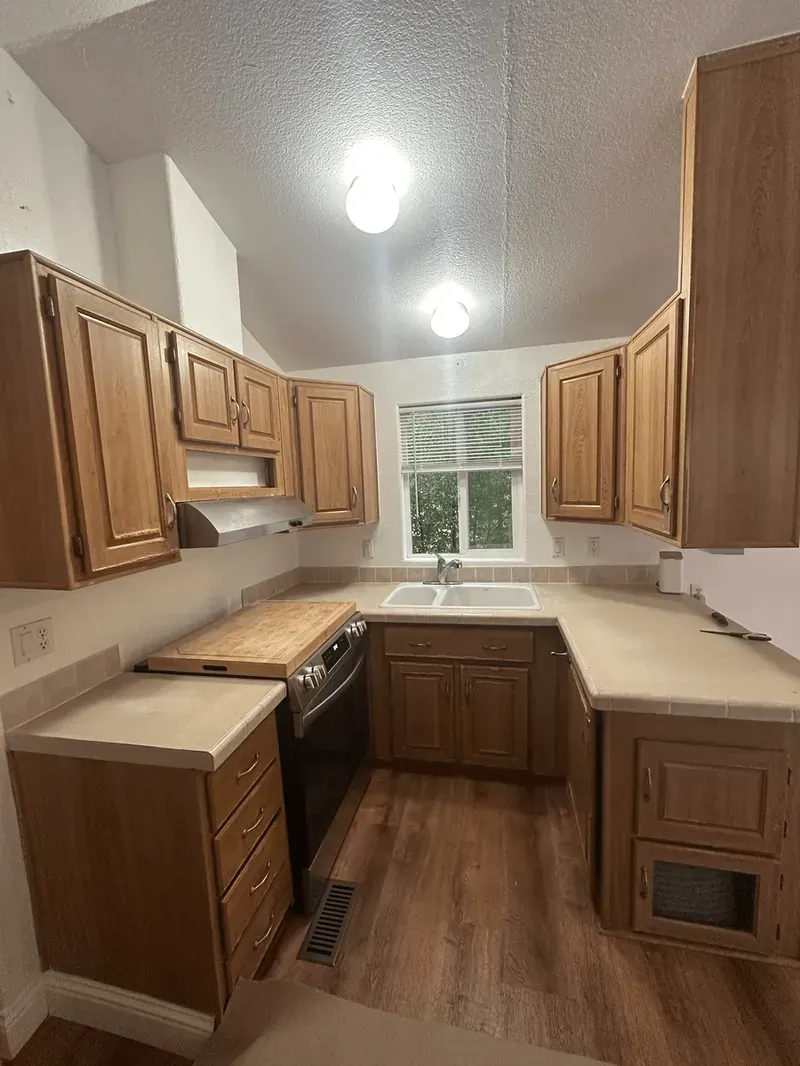 Before — Cabinet Facade Replacement